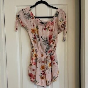 Floral Pink Romper Derek heart